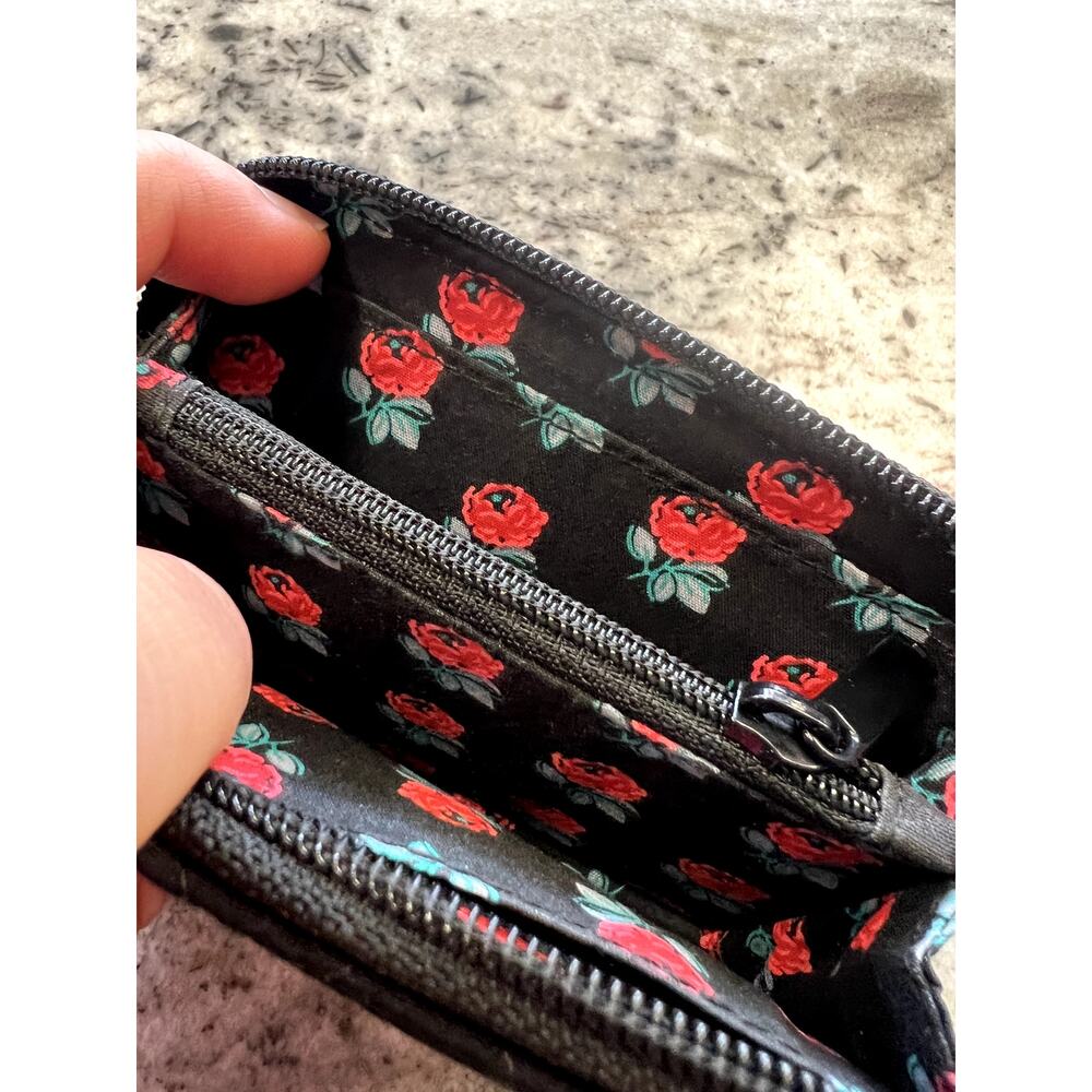 Vera Bradley Black Quilted Card Pouch - Picture 4 of 4